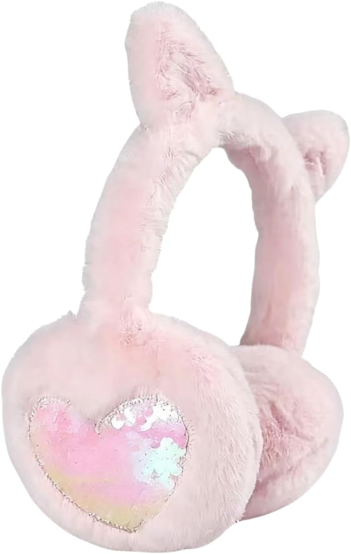 KEEPFLY Store Kids Girls Winter Earmuffs Warm Cute Plush Cat Ears Muffs Toddler Boys Ear Warmer Outdoor Ear Covers - Image 1
